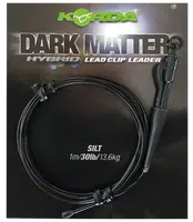Korda koncová montáž dark matter leader size 8 ring swivel 40 lb 50 cm - weed