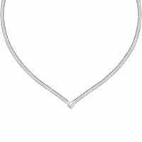 Morellato Jemný ocelový náhrdelník s krystalem Hádek Gioia SAVY26