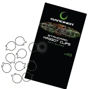 Gardner klip na červy covert maggot clips-micro 6 mm