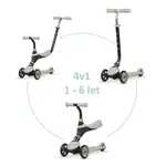 QPLAY Kolobežka Sema Beige, 5 v 1, věk 1-6 let