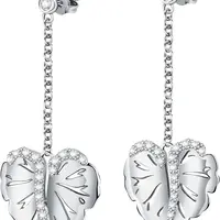 Morellato Moderní dlouhé náušnice s přívěsky Ninfea SAUE03