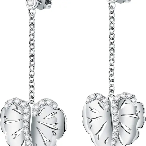 Morellato Moderní dlouhé náušnice s přívěsky Ninfea SAUE03