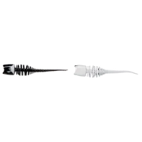Dam gumová nástraha effzett garlic trout lure uv white/black 6 cm 10 ks