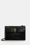 Kožená kabelka Kurt Geiger London MINI KENSINGTON čierna farba, 5017300719