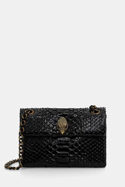 Kožená kabelka Kurt Geiger London MINI KENSINGTON čierna farba, 5017300719