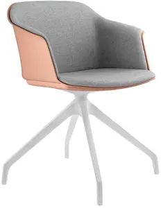 LD SEATING Konferenčná stolička WAVE 032,F90-WH, biely kríž