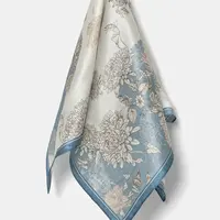 Hedvábný šátek Answear.LAB dámský, modrá barva