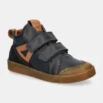 Dětské kožené polobotky Froddo ROSARIO HIGH-TOP modrá barva, G2110134