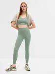Svetlozelené dámske športové legíny GAP GapFit high rise
