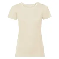Beige women's t-shirt Pure Organic Russell