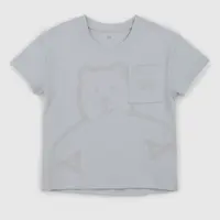 Sivé chlapčenské tričko s vreckom GAP
