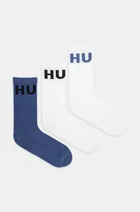 HUGO ponožky pánské s bavlnou 3P QS ICONIC CC 3-pack