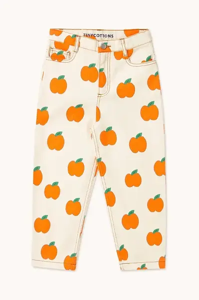 Dětské rifle Tinycottons APPLES STRAIGHT JEANS SS25-216