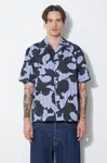 Bavlněná košile Neil Barrett Boxy Bold Flowers Print Short Sleeve Shirt