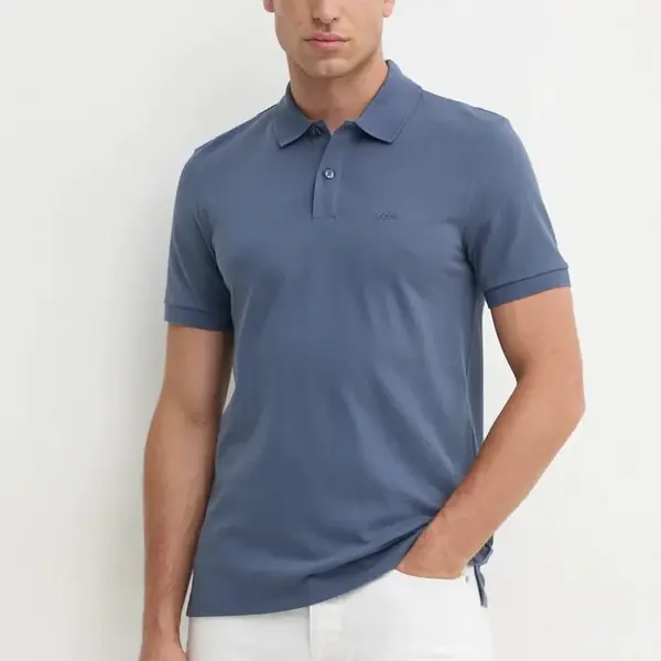 Bavlněné polo tričko BOSS Pallas