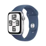 Apple Watch SE 40 mm S/M sport band chytré hodinky silver/denim