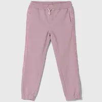 Dětské tepláky Pinko Up růžová barva, s aplikací