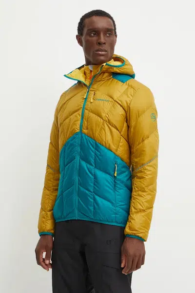 Péřová sportovní bunda LA Sportiva Pinnacle Down zelená barva, L82732733
