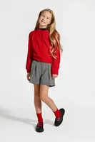 Dětské kraťasy Coccodrillo bílá barva, vzorované, ELEGANT PARTY GIRL