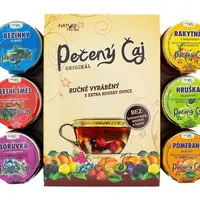Nature Notea Čaj pečený Bezinky, Rakytník, Lesní směs, Hruška, Borůvka, Pomeranč dárková sada 6x60 ml