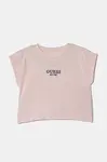 Dětské tričko Guess růžová barva, J4BI34 J1314