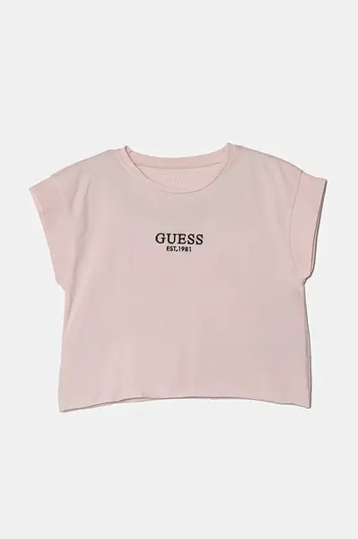 Dětské tričko Guess růžová barva, J4BI34 J1314