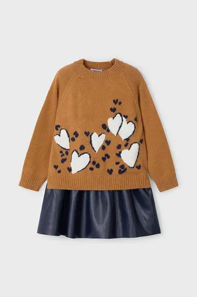 Dětské šaty s příměsí vlny Mayoral