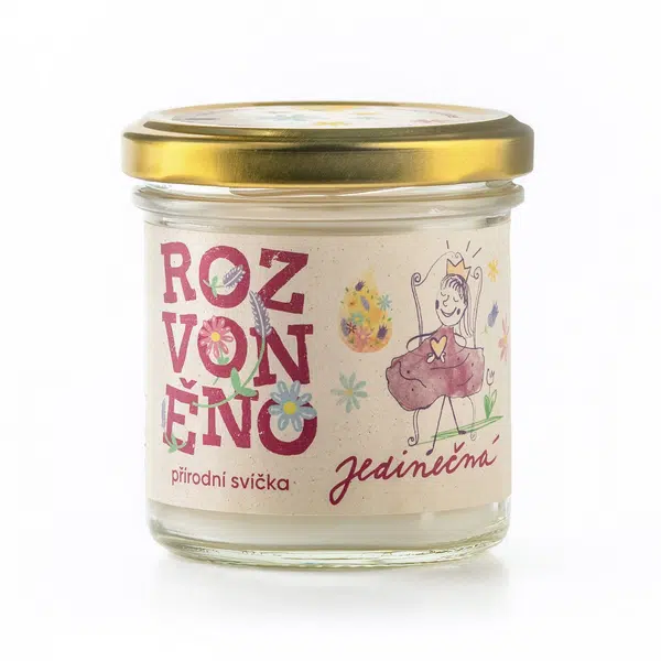 Rozvoněno Vonná svíčka - Jedinečná (130 ml)