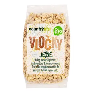 Country Life Vločky ječné BIO 250 g