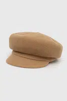 Vlněná čepice Kangol béžová barva