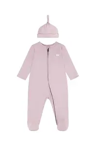 Levi's  Dětský bavlněný overal  LVN FOOTED COVERALL & HAT SET