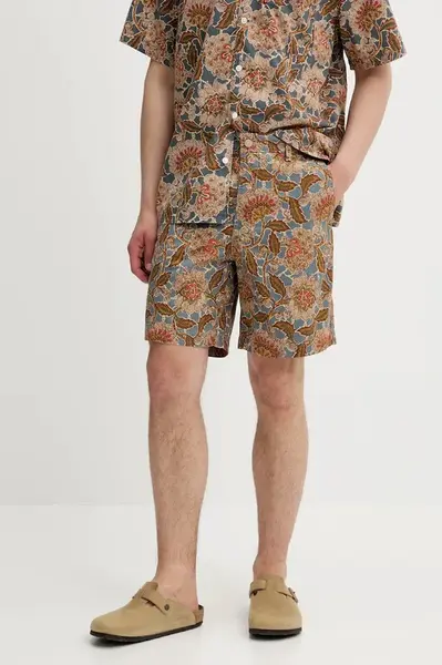 Bavlněné šortky Levi's bílá barva