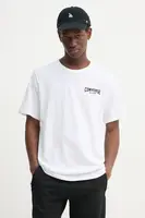 Bavlněné tričko Converse béžová barva, s potiskem, 10027561-A02