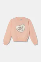 Dětský bavlněný svetr Guess oranžová barva, lehký, K5RR00 Z3CG0