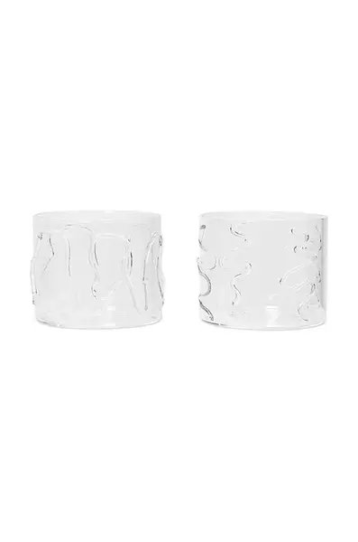 Sada skleniček ferm LIVING Doodle Glasses 200 ml 2-pack