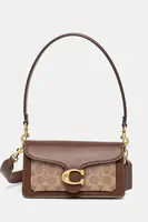 Kožená kabelka Coach Tabby hnědá barva, CY200