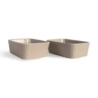 Žáruvzdorná miska Sagaform Flora 2-pack béžová barva