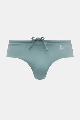 Plavky EA7 Emporio Armani zelená barva, AF14514.7M000500