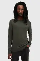 Vlněný svetr AllSaints MODE pánský, šedá barva, M002KZ