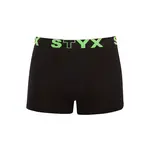 Styx Pánské boxerky sportovní guma černé (G962) S