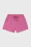 Dětské bavlněné šortky Mayoral růžová barva, 603