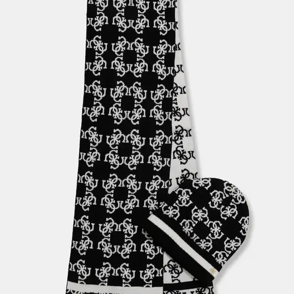 Dětská čepice a šála Guess černá barva, J4BZ04 Z3H40