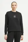 Mikina Armani Exchange dámská, černá barva, s aplikací, XW000821 AF10818