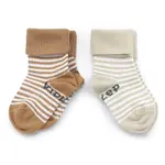 KipKep dětské ponožky Stay-on-Socks 0-6m 2páry Camel & Sand