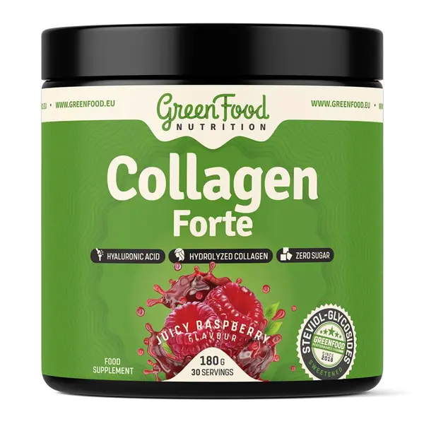 GreenFood Nutrition Collagen Forte juicy raspberry 180 g