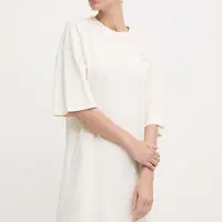 Bavlněné šaty Puma BETTER CLASSIC béžová barva, mini, oversize, 624232