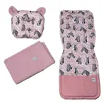 Baby Nellys 2-dílná sada do kočárku + dečka, Vafel + bavlna PREMIUM, Zebra