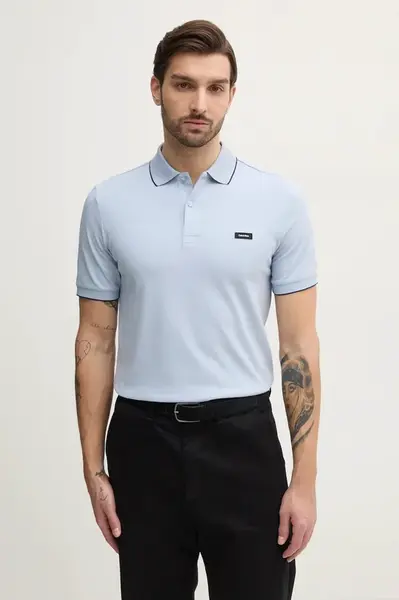 Polo tričko Calvin Klein černá barva, K10K112751