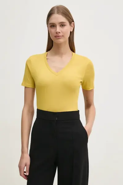 Bavlněné tričko United Colors of Benetton růžová barva, 3GA2E4230