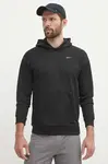 Mikina Reebok Strength pánská, černá barva, s kapucí, hladká, 100075764